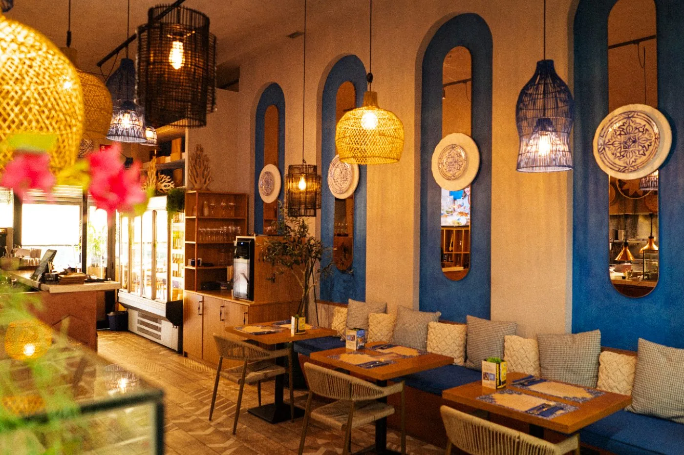 OPA! restaurant dining room